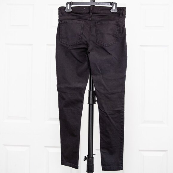 Black Moto Pants with Zipper Details - Picture 4 of 10